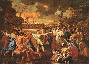 Nicolas Poussin The Adoration of the Golden Calf Sweden oil painting reproduction